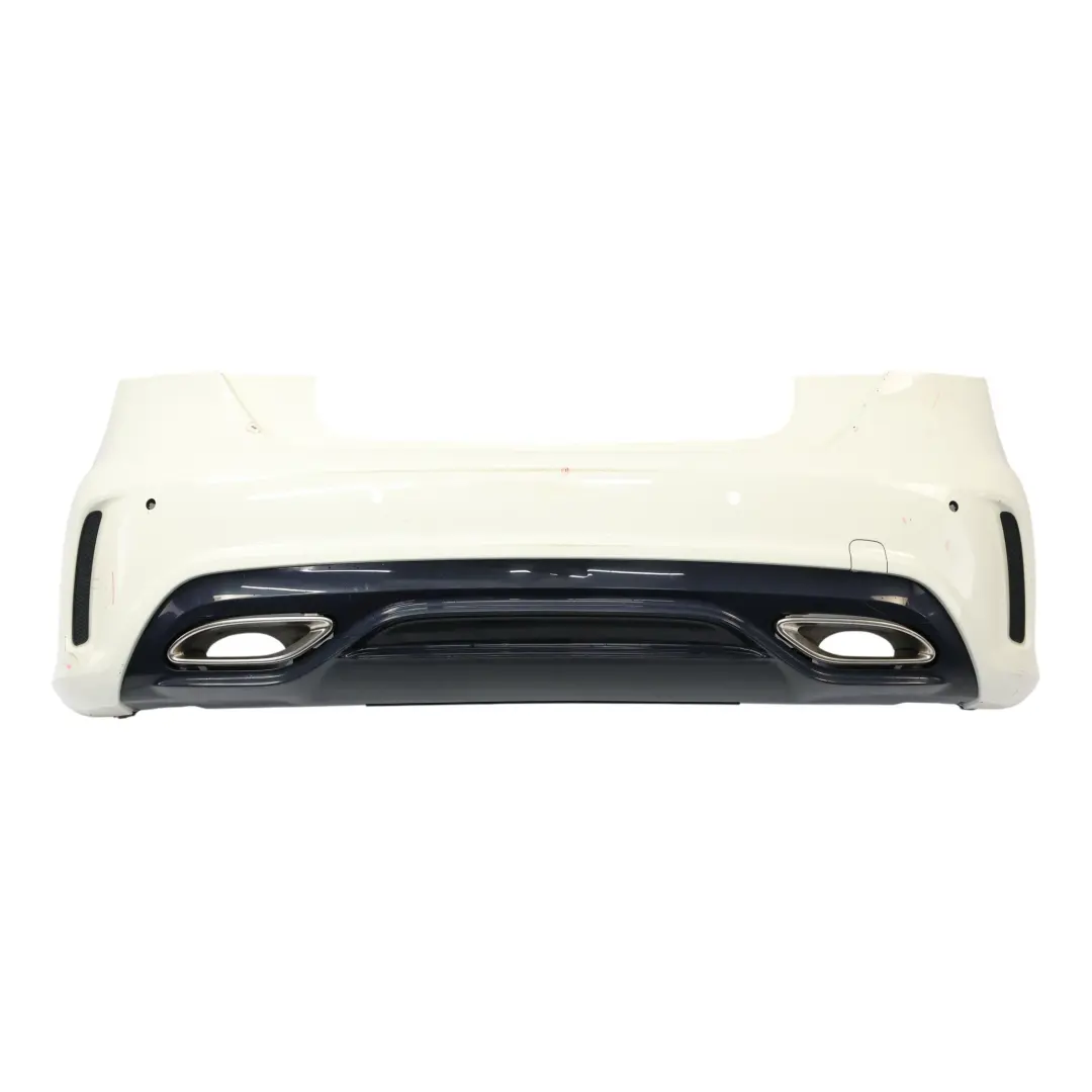 Mercedes W176 Bumper Rear Trim Panel Cover AMG Calcite White - 650 A1768800001