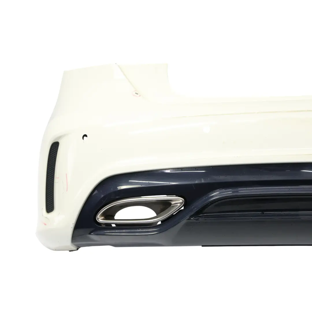Mercedes W176 Bumper Rear Trim Panel Cover AMG Calcite White - 650 A1768800001