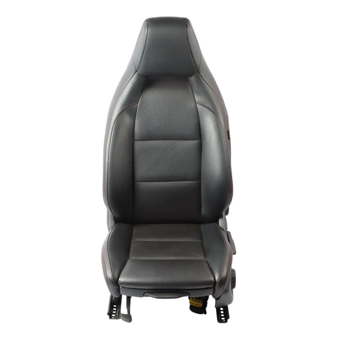 Mercedes X156 Front Left N/S Sport Seat Black Leather Red Thread Interior