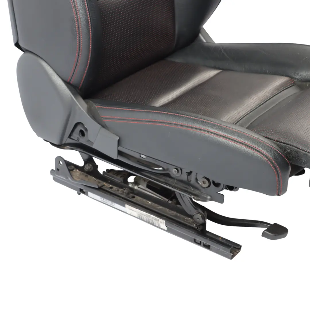 Mercedes X156 Front Left N/S Sport Seat Black Leather Red Thread Interior