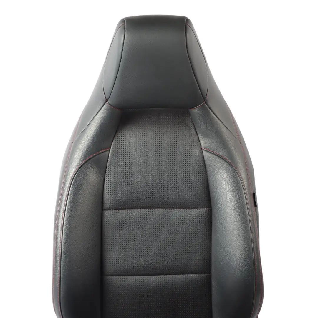 Mercedes X156 Front Left N/S Sport Seat Black Leather Red Thread Interior