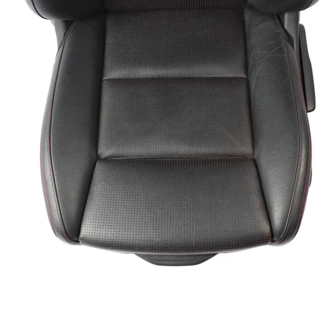Mercedes X156 Front Left N/S Sport Seat Black Leather Red Thread Interior