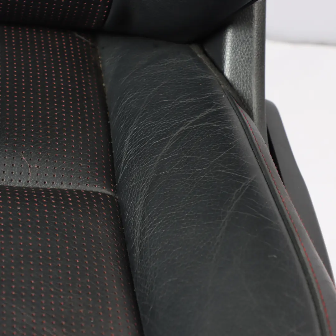 Mercedes X156 Front Left N/S Sport Seat Black Leather Red Thread Interior