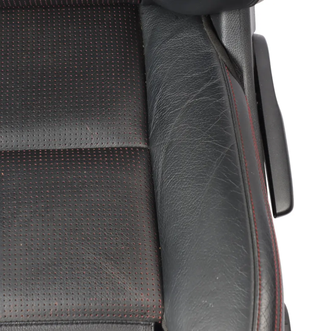 Mercedes X156 Front Left N/S Sport Seat Black Leather Red Thread Interior