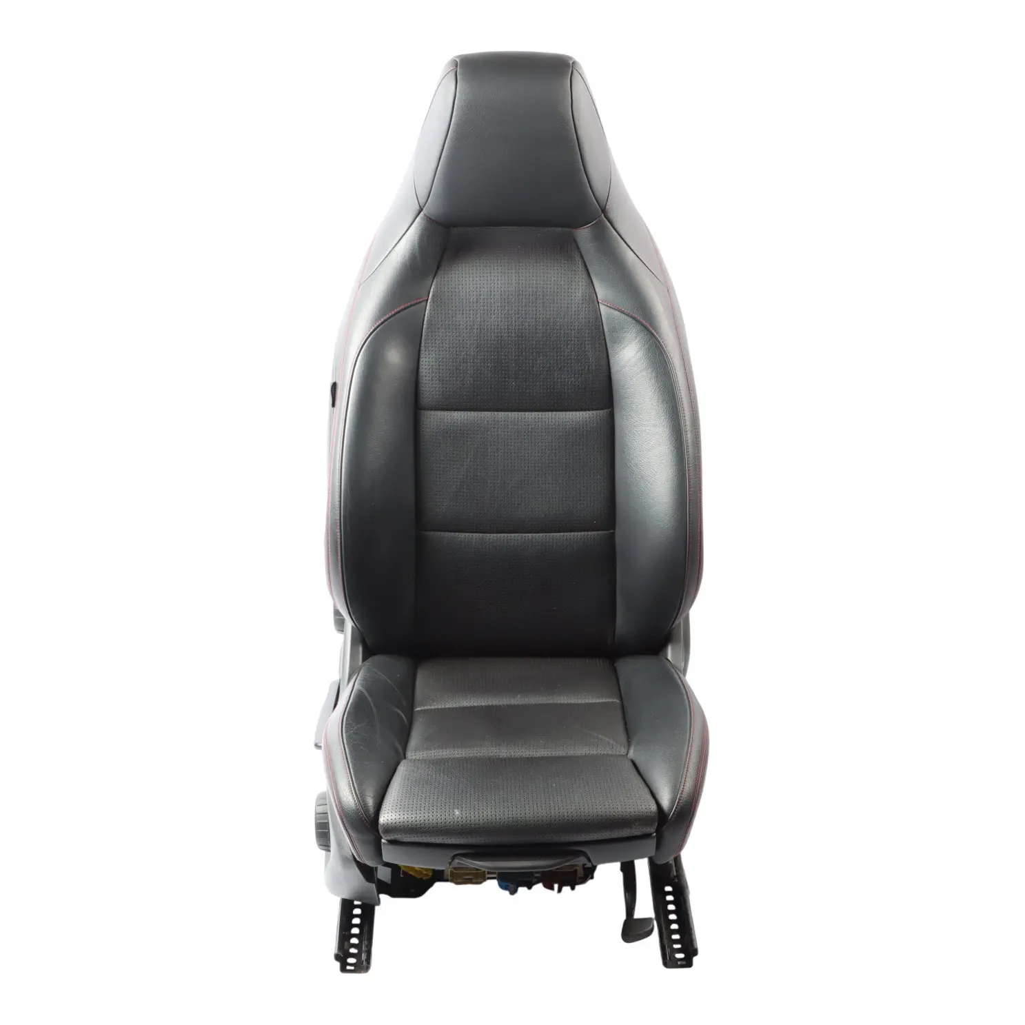 Mercedes X156 Front Right O/S Sport Seat Black Leather Red Thread Interior