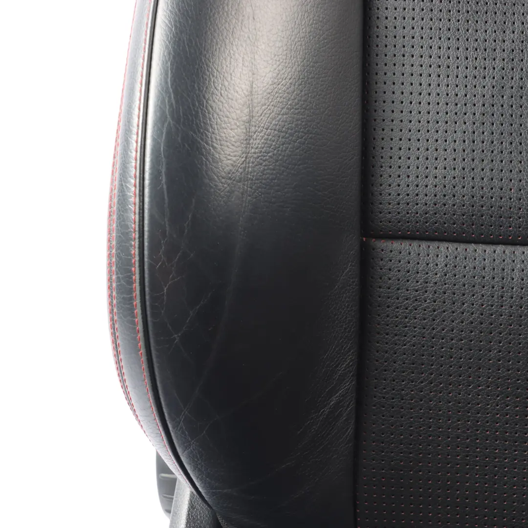 Mercedes X156 Front Right O/S Sport Seat Black Leather Red Thread Interior