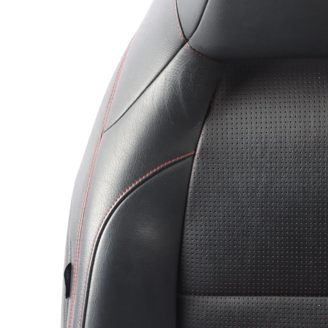 Mercedes X156 Front Right O/S Sport Seat Black Leather Red Thread Interior