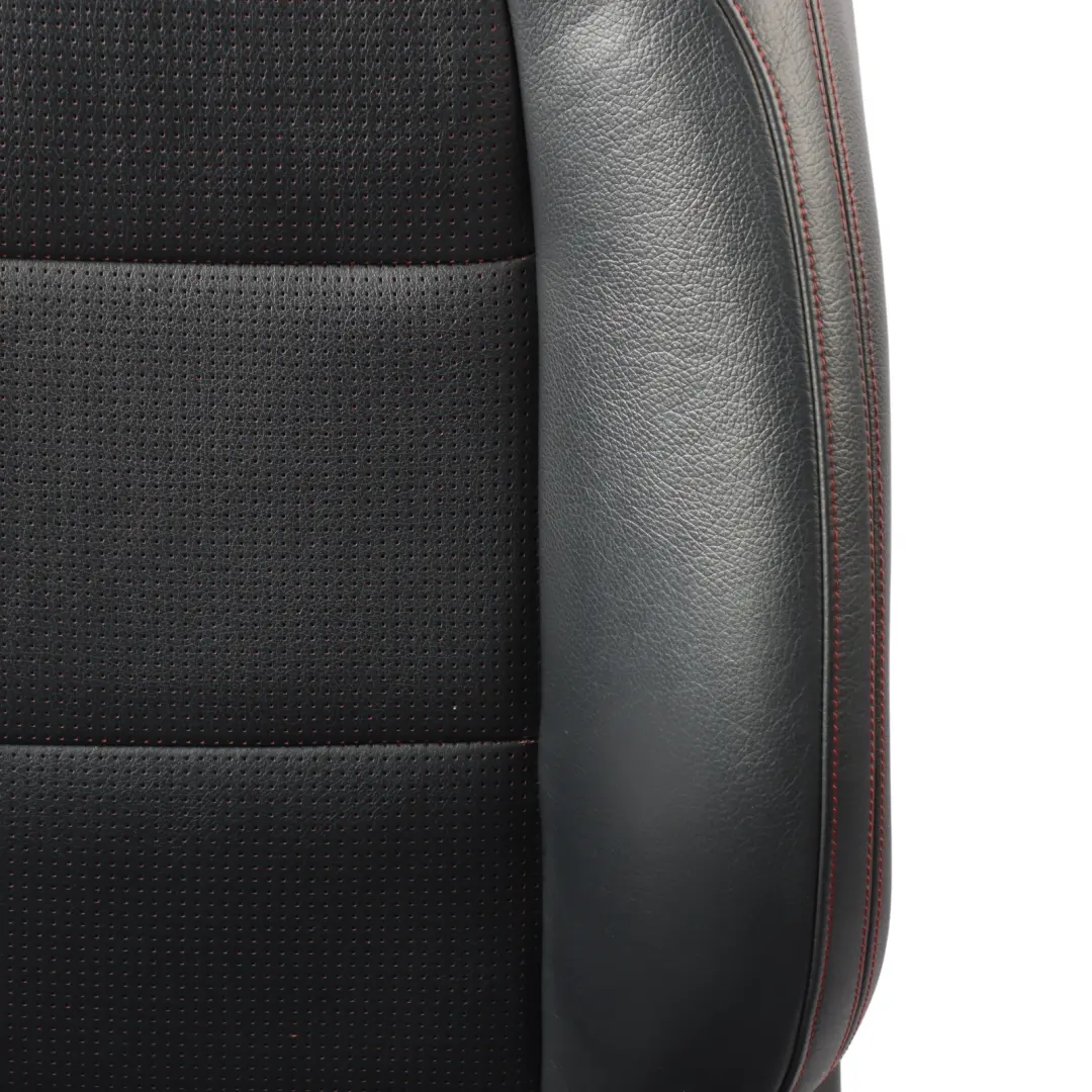 Mercedes X156 Front Right O/S Sport Seat Black Leather Red Thread Interior