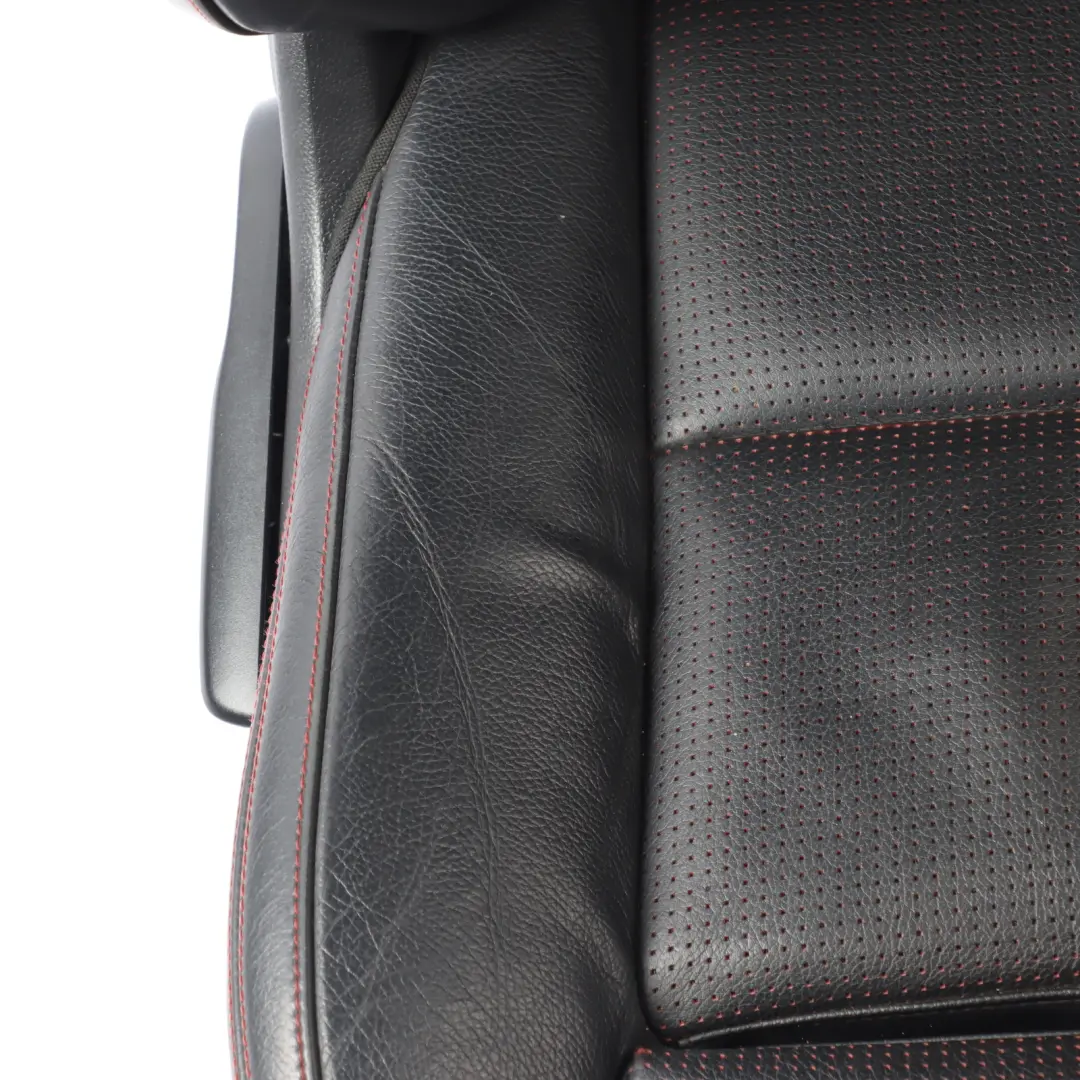Mercedes X156 Front Right O/S Sport Seat Black Leather Red Thread Interior