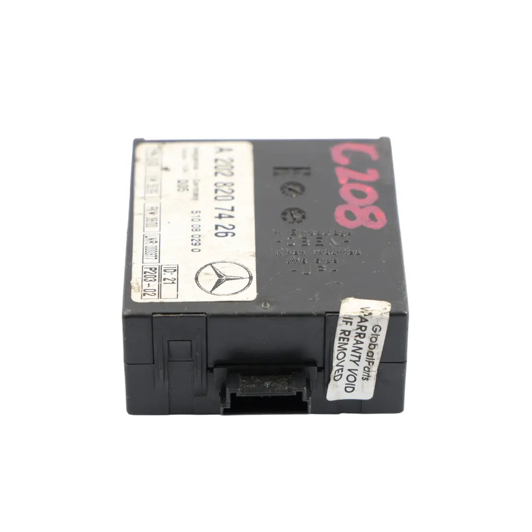 Mercedes W202 W208 Anti Diebstahl Alarm Modul Steuergerät ECU A2028207426