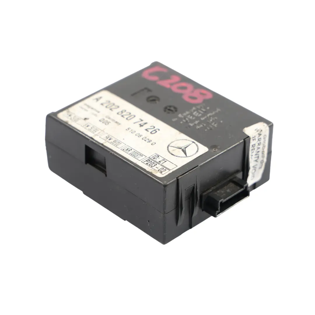 Mercedes W202 W208 Anti Diebstahl Alarm Modul Steuergerät ECU A2028207426