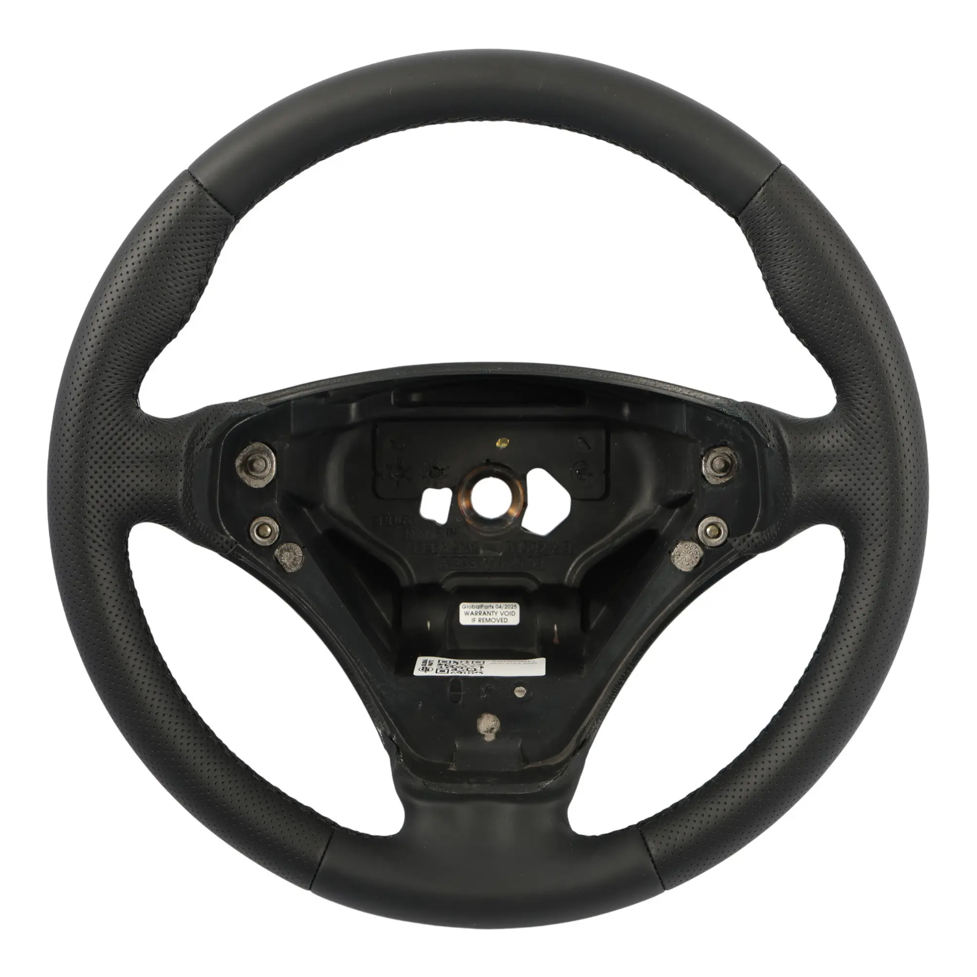 Mercedes W203 Volante NUOVO In Pelle Nera Fili Neri A2034602503