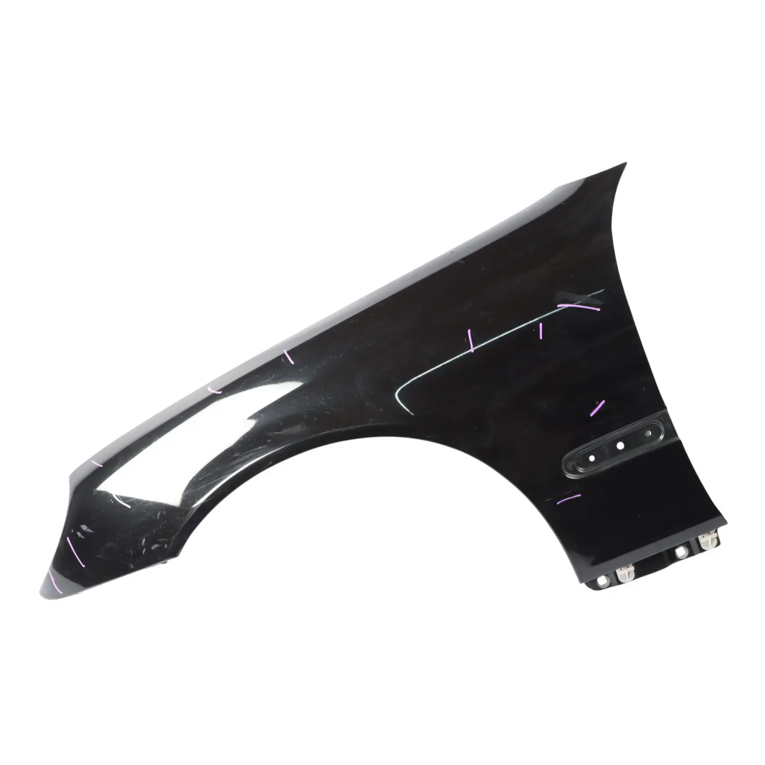 Mercedes W203 Front Left N/S Side Panel Wing Fender Obsidian Black - 197