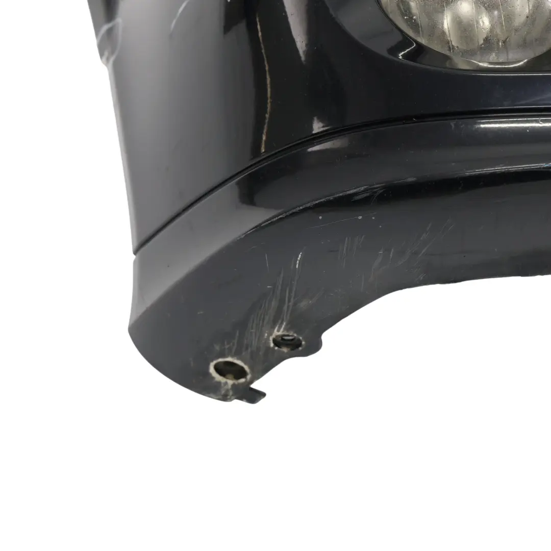Mercedes W203 Front Bumper Trim Panel Obsidian Black Metallic - 197