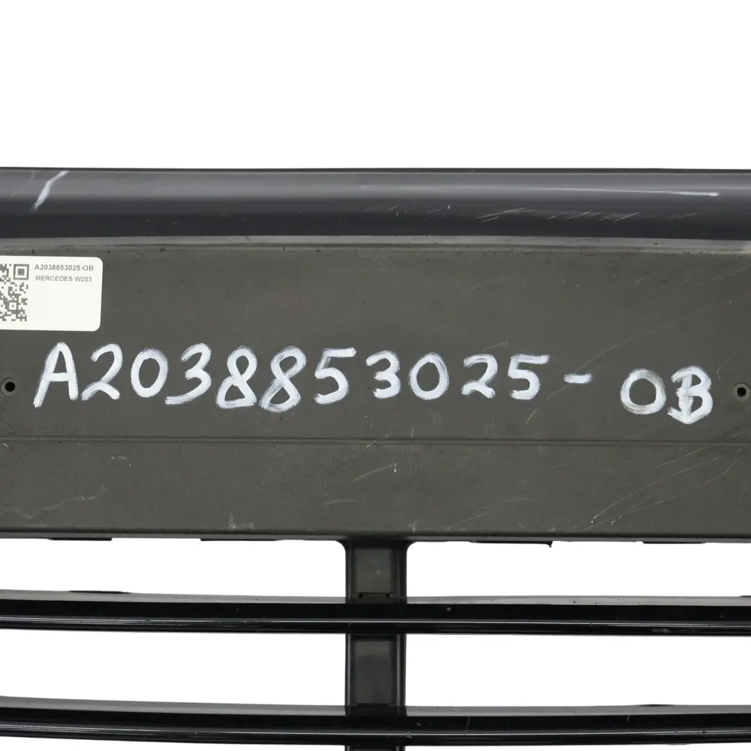 Mercedes W203 Front Bumper Trim Panel Obsidian Black Metallic - 197