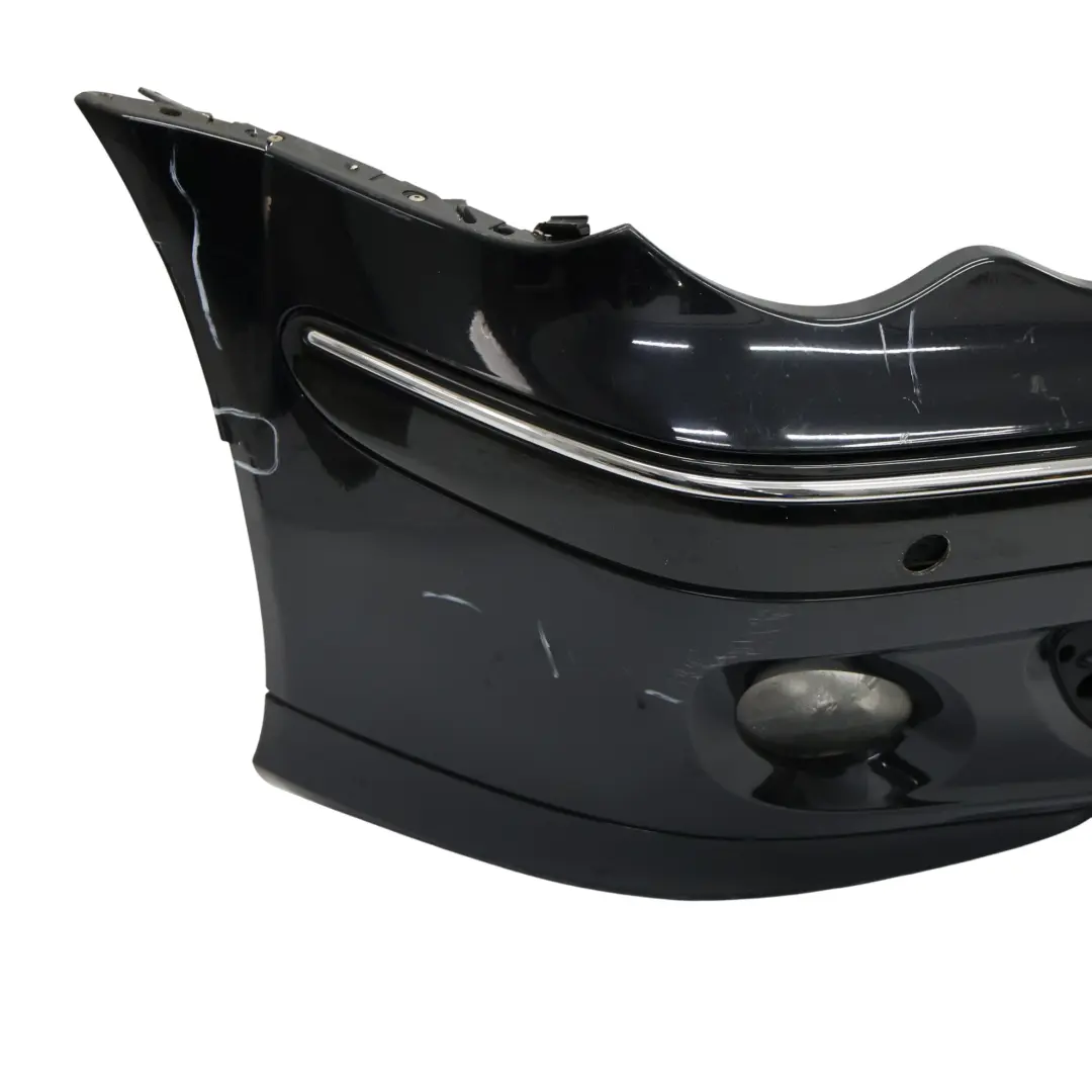 Mercedes W203 Front Bumper Trim Panel Obsidian Black Metallic - 197
