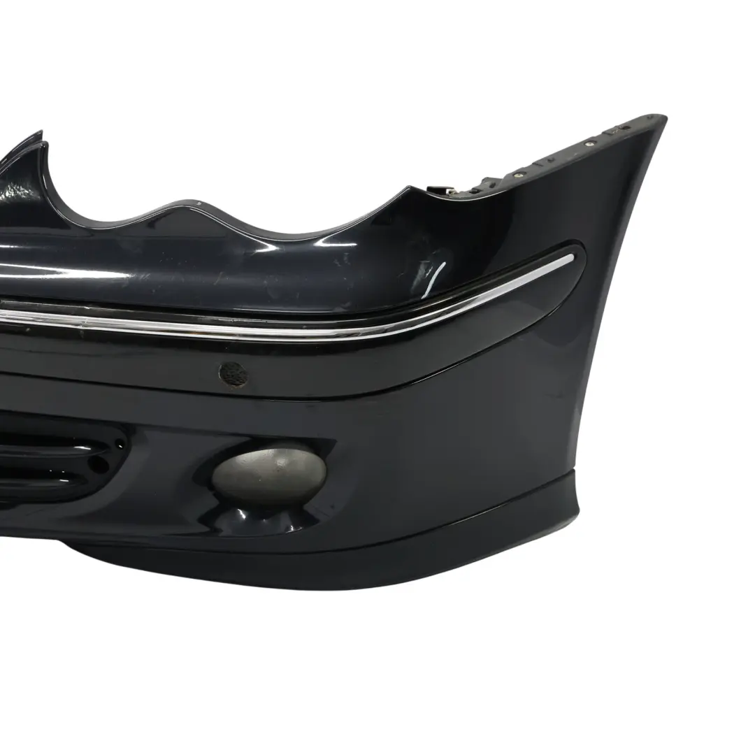 Mercedes W203 Front Bumper Trim Panel Obsidian Black Metallic - 197