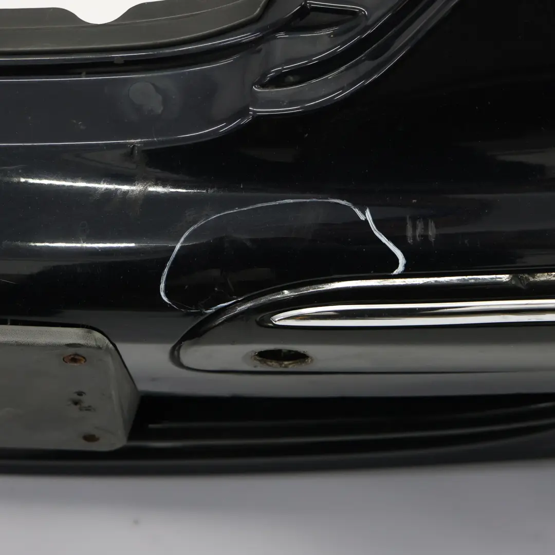 Mercedes W203 Front Bumper Trim Panel Obsidian Black Metallic - 197