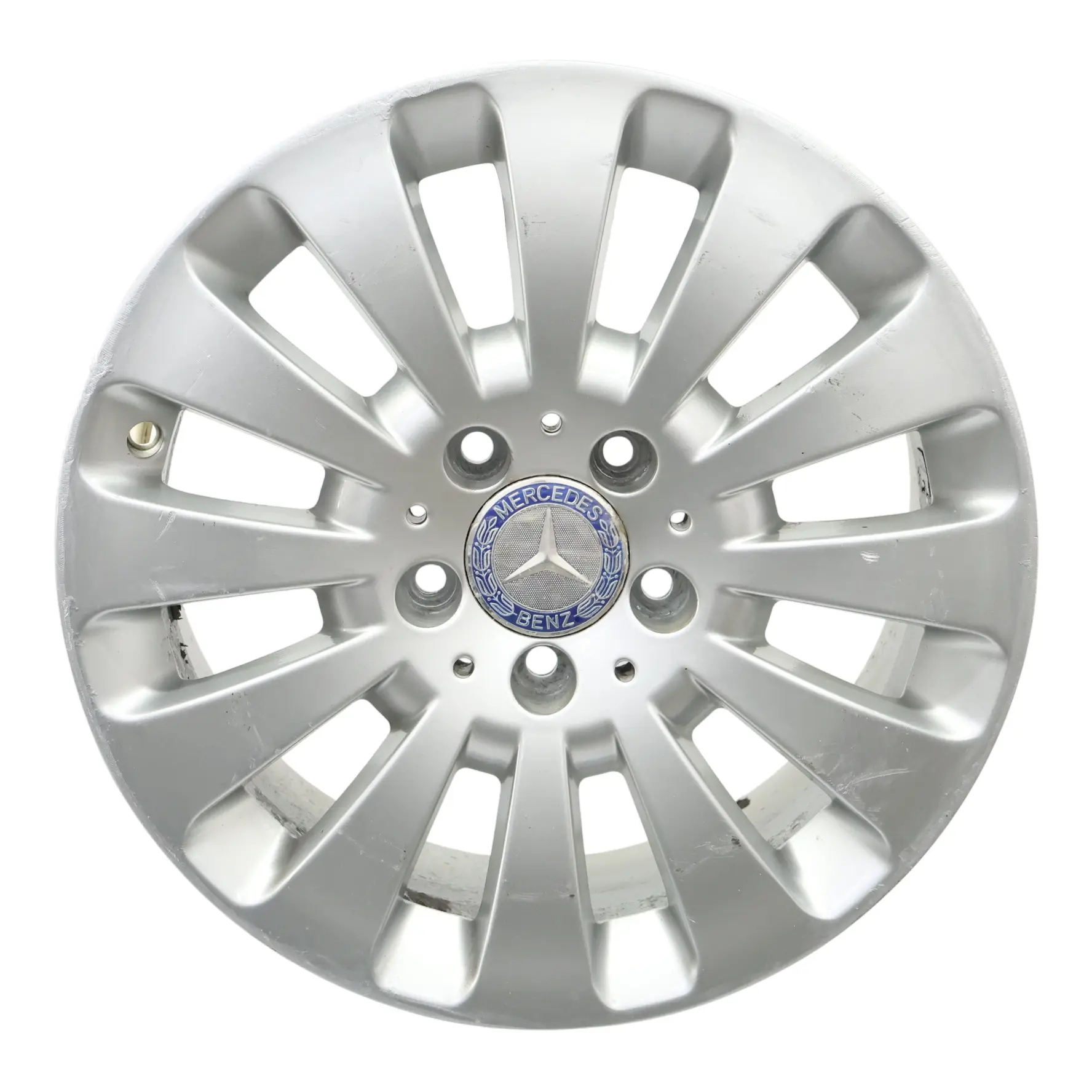 Mercedes W204 Silver Alloy Wheel Rim 12 Hole Disc 16" 7J ET:43 A2044010602