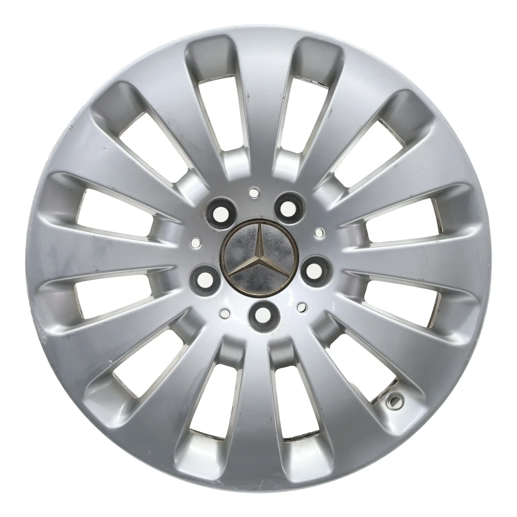 Mercedes W204 Silver Alloy Wheel Rim 12 Hole Disc 16" 7J ET:43 A2044010602