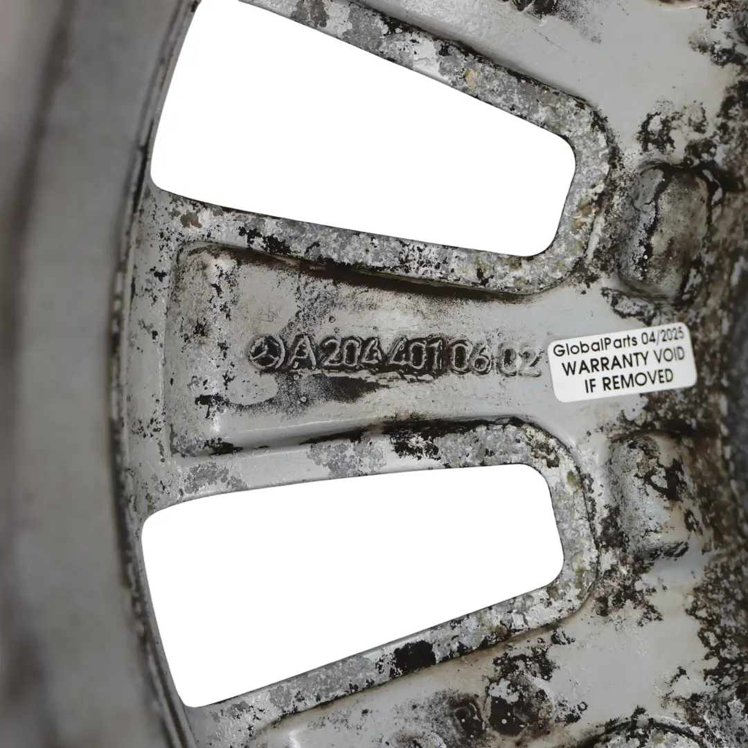 Mercedes W204 Silver Alloy Wheel Rim 12 Hole Disc 16" 7J ET:43 A2044010602