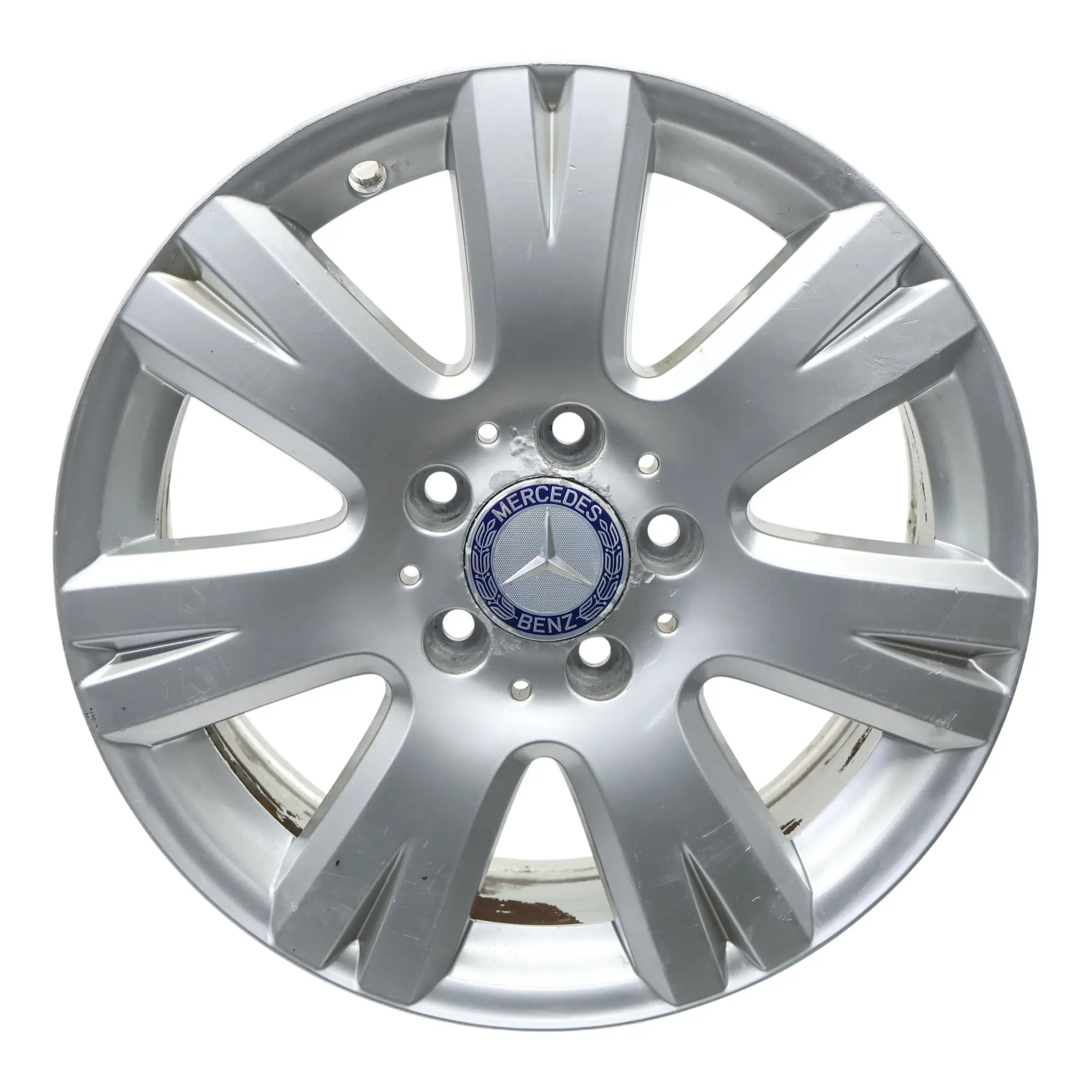 Mercedes W204 Silver Wheel Alloy Rim 16" 7J ET:43 7 Hole Disc A2044012602