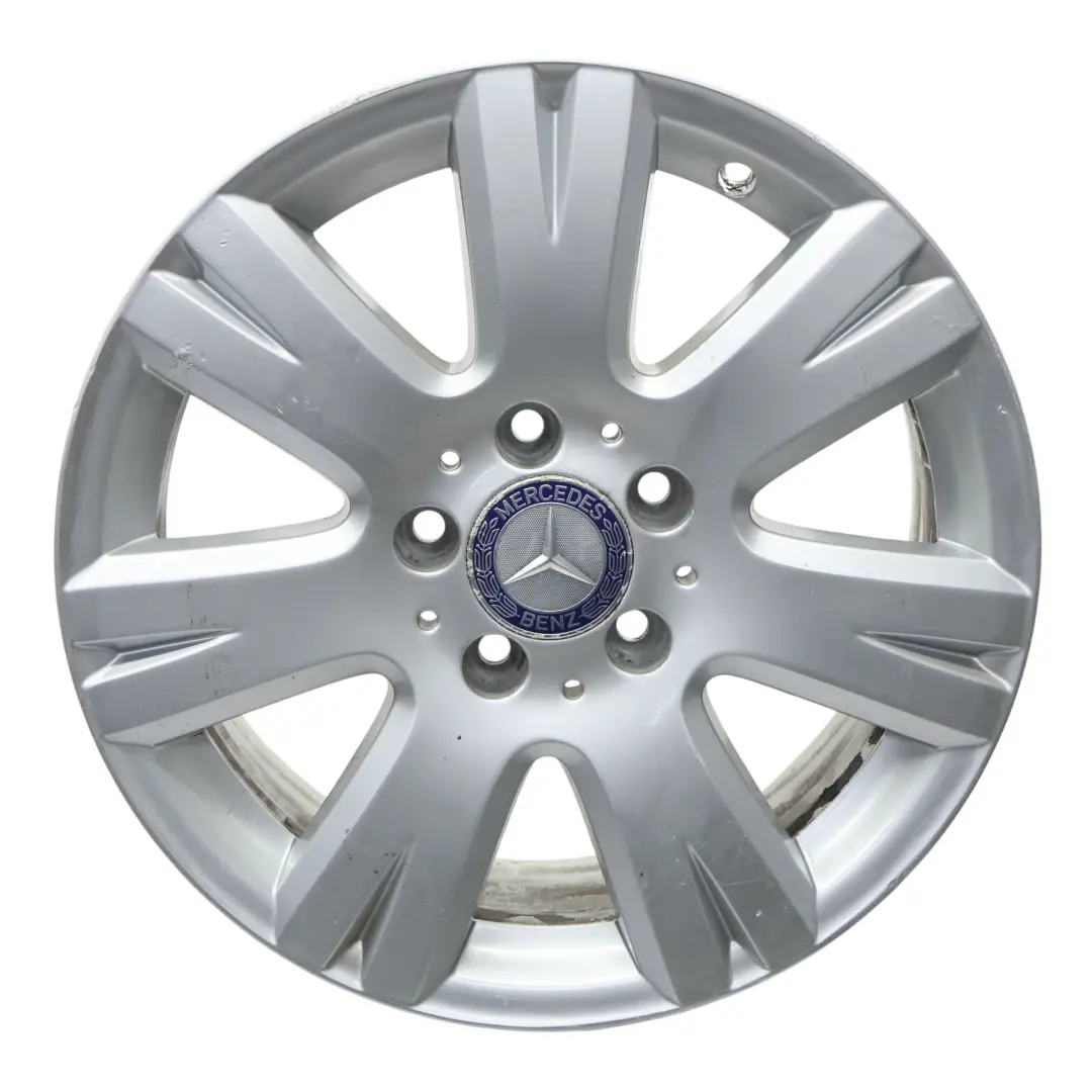 Mercedes W204 Silver Wheel Alloy Rim 16" 7J ET:43 7 Hole Disc A2044012602