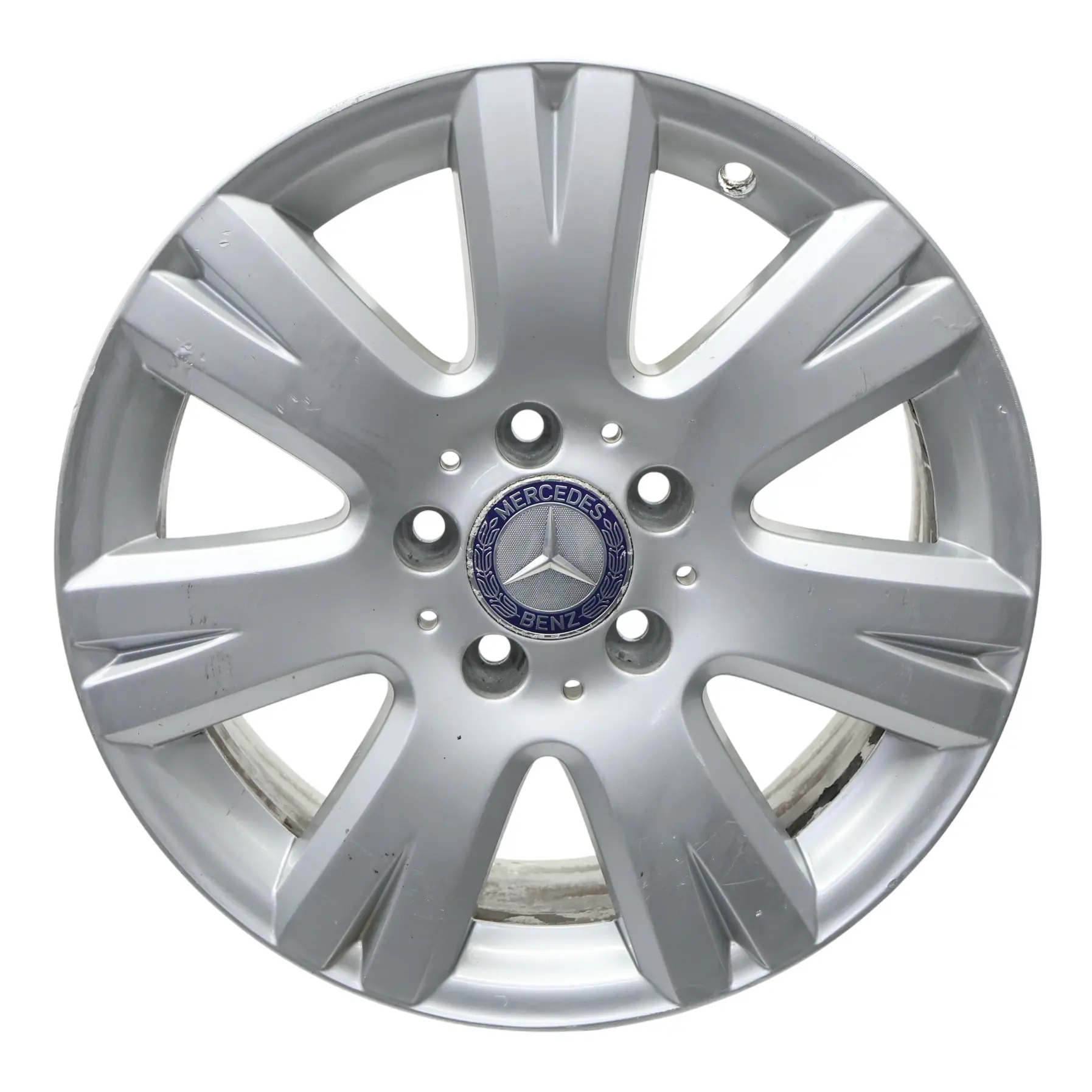 Mercedes W204 Silver Wheel Alloy Rim 16" 7J ET:43 7 Hole Disc A2044012602