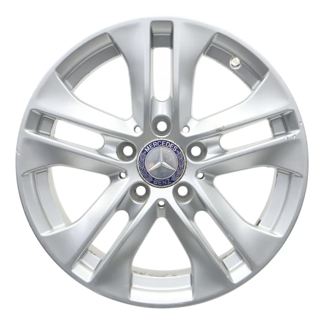 Jante Alliage Argentée Mercedes W204 16" ET:43 7J 5 Branches Doubles A2044017202