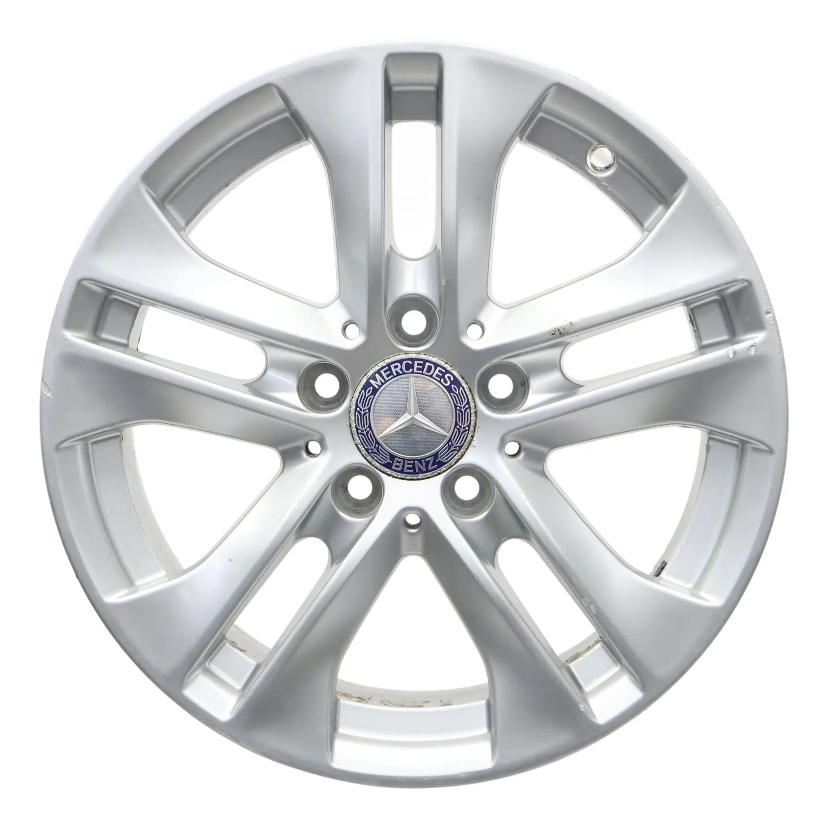Jante Alliage Argentée Mercedes W204 16" ET:43 7J 5 Branches Doubles A2044017202