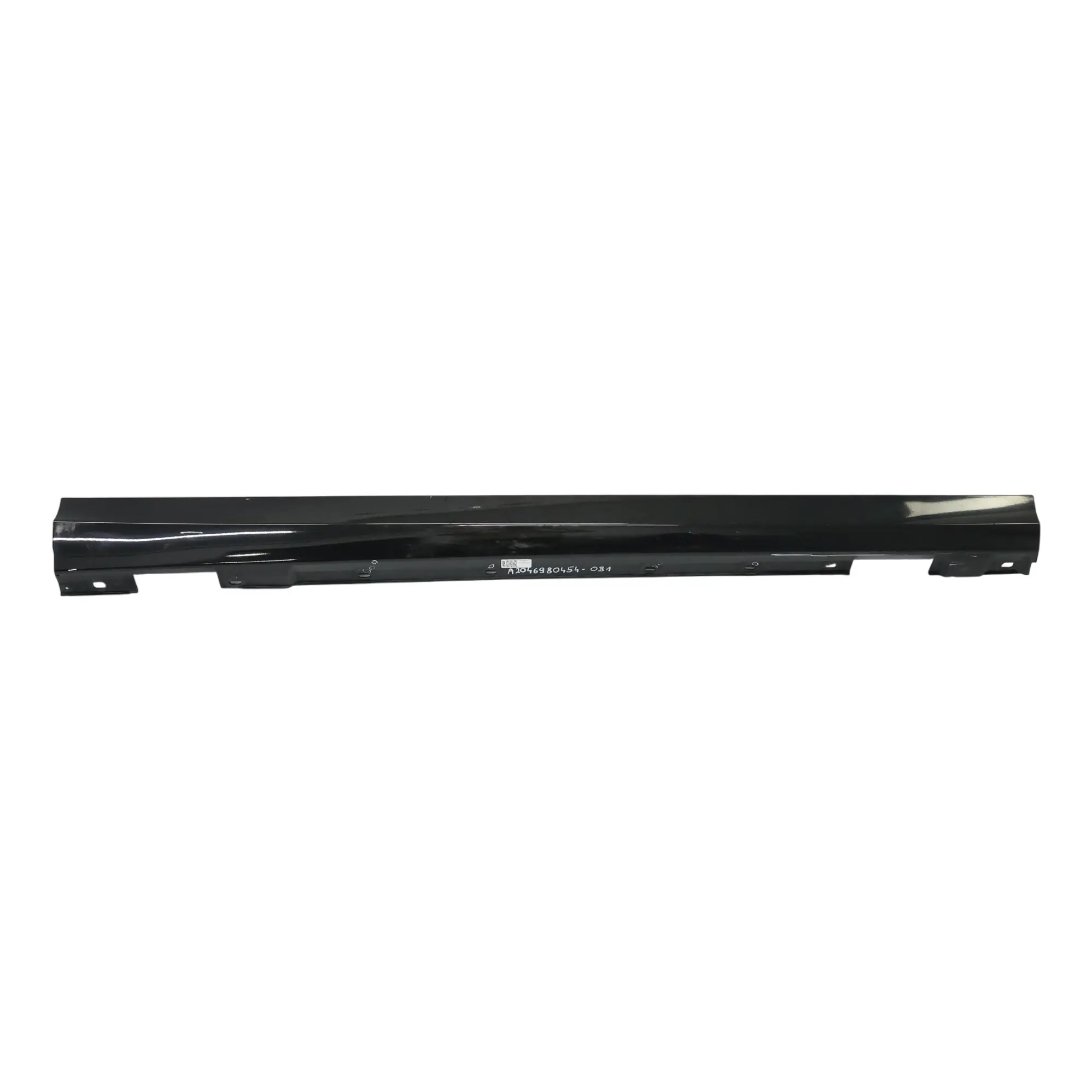 Mercedes W204 Side Skirt Door Sill Cover Right O/S Obsidian Black Metallic - 197