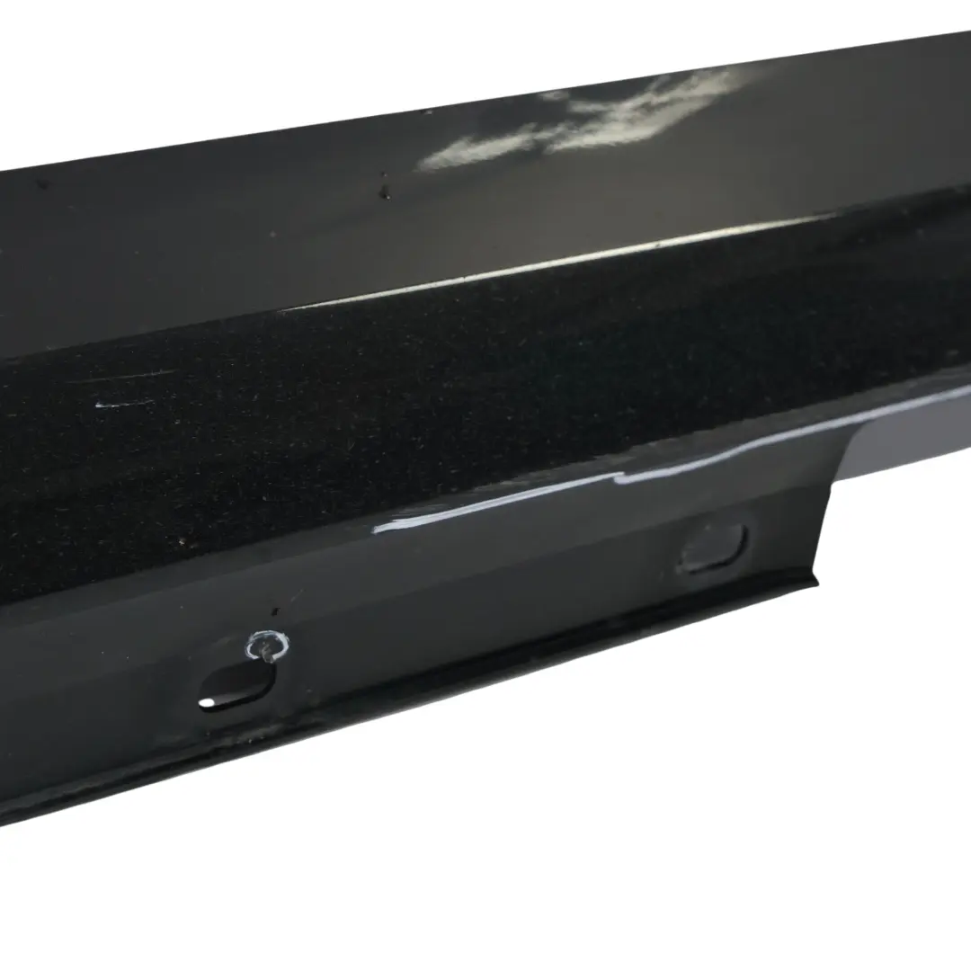 Mercedes W204 Side Skirt Door Sill Cover Right O/S Obsidian Black Metallic - 197