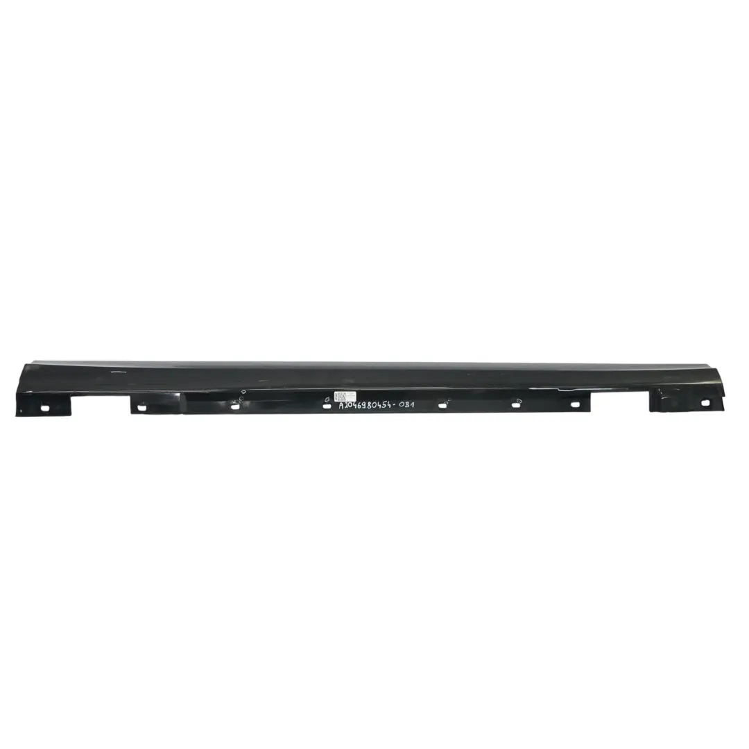 Mercedes W204 Side Skirt Door Sill Cover Right O/S Obsidian Black Metallic - 197