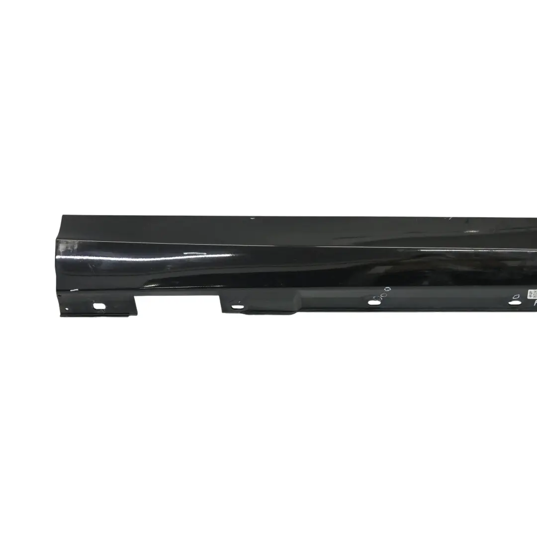 Mercedes W204 Side Skirt Door Sill Cover Right O/S Obsidian Black Metallic - 197