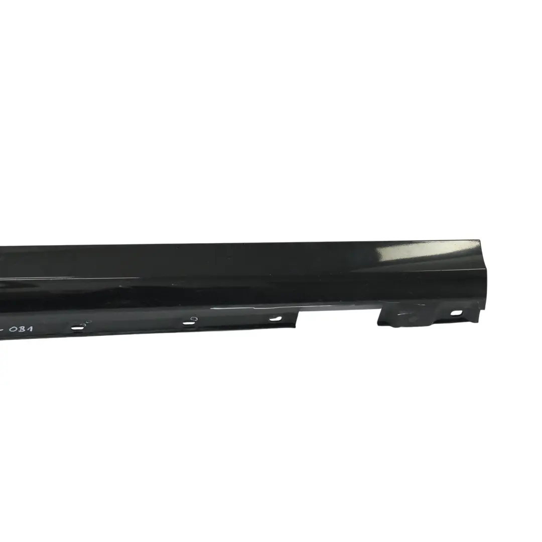 Mercedes W204 Side Skirt Door Sill Cover Right O/S Obsidian Black Metallic - 197