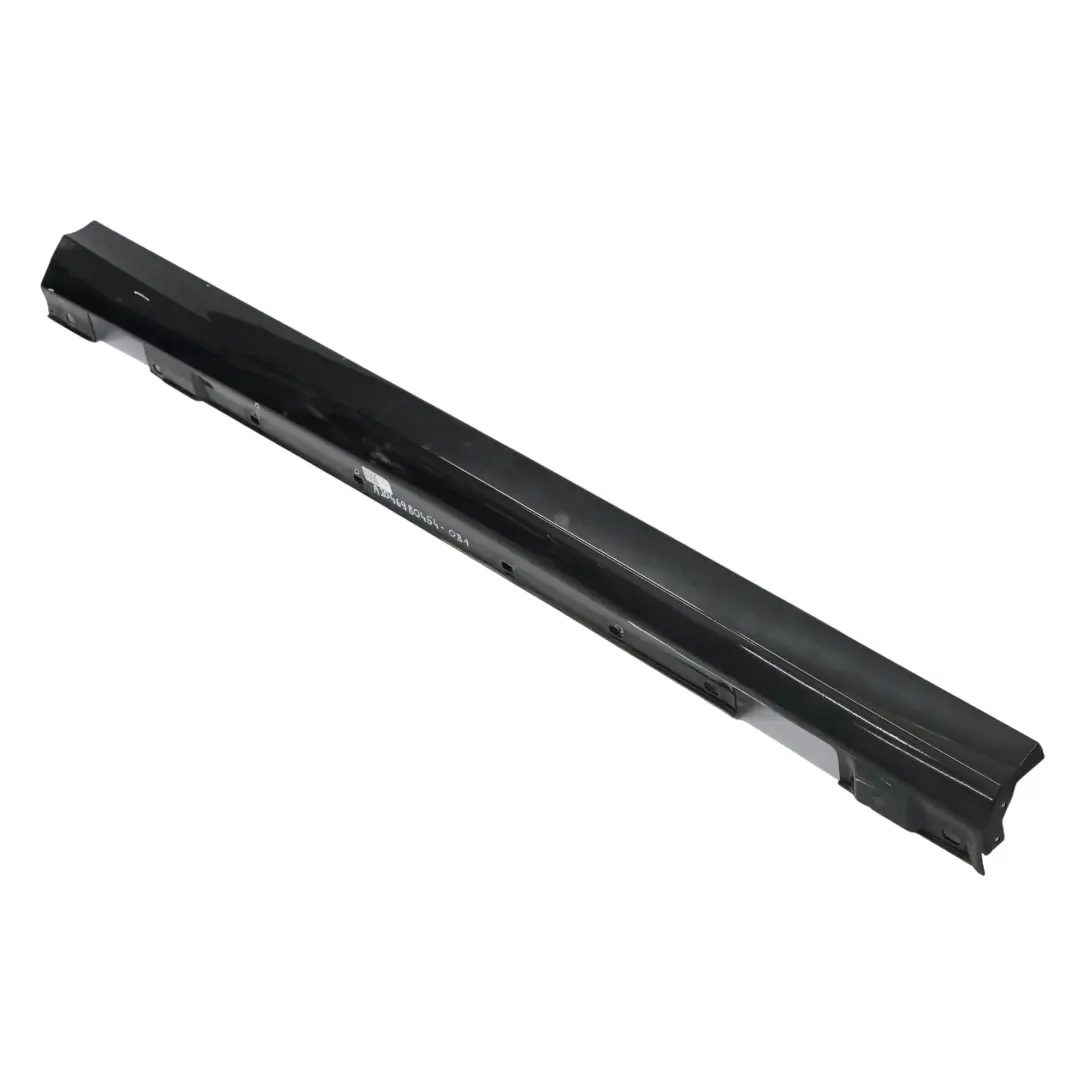 Mercedes W204 Side Skirt Door Sill Cover Right O/S Obsidian Black Metallic - 197