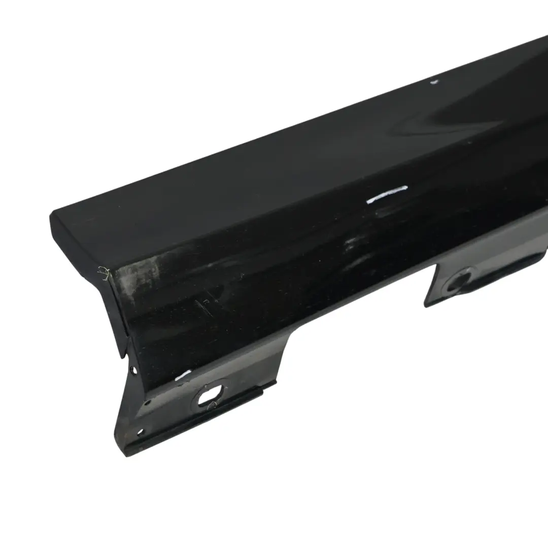 Mercedes W204 Side Skirt Door Sill Cover Right O/S Obsidian Black Metallic - 197