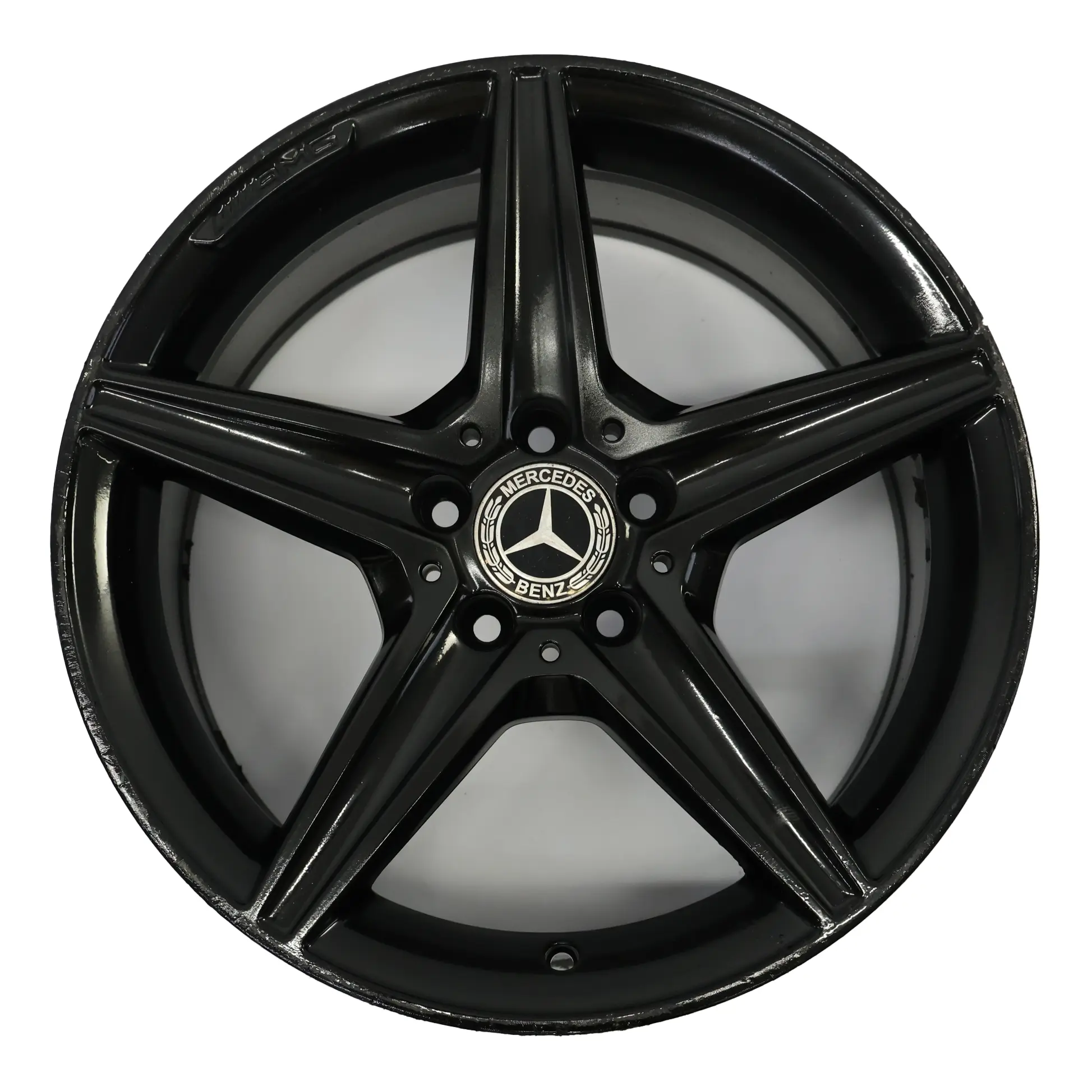 Mercedes W205 Black AMG Alloy Wheel Rim 5 Spoke 18" 8,5J ET:49 A2054011200