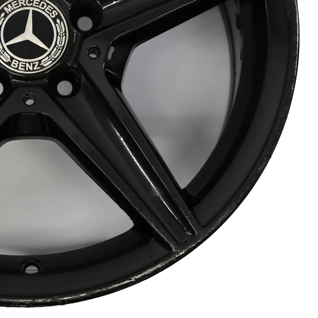 Mercedes W205 Schwarz AMG Leicht Metall Rad Felge 18" 8,5J ET:49 A2054011200