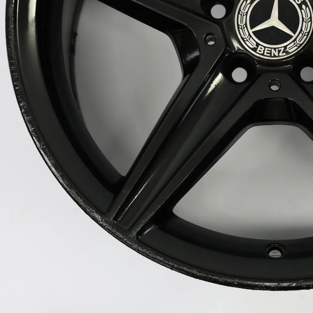 Mercedes W205 Schwarz AMG Leicht Metall Rad Felge 18" 8,5J ET:49 A2054011200