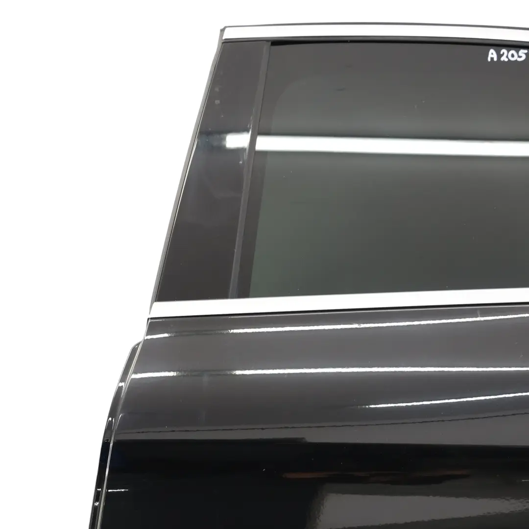 Mercedes W205 Door Rear Left N/S Obsidian Black Metallic - 197