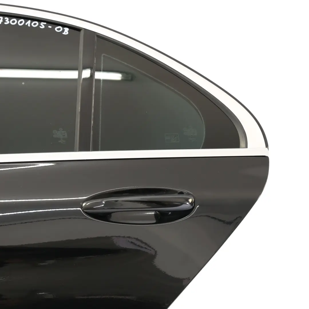Mercedes W205 Door Rear Left N/S Obsidian Black Metallic - 197
