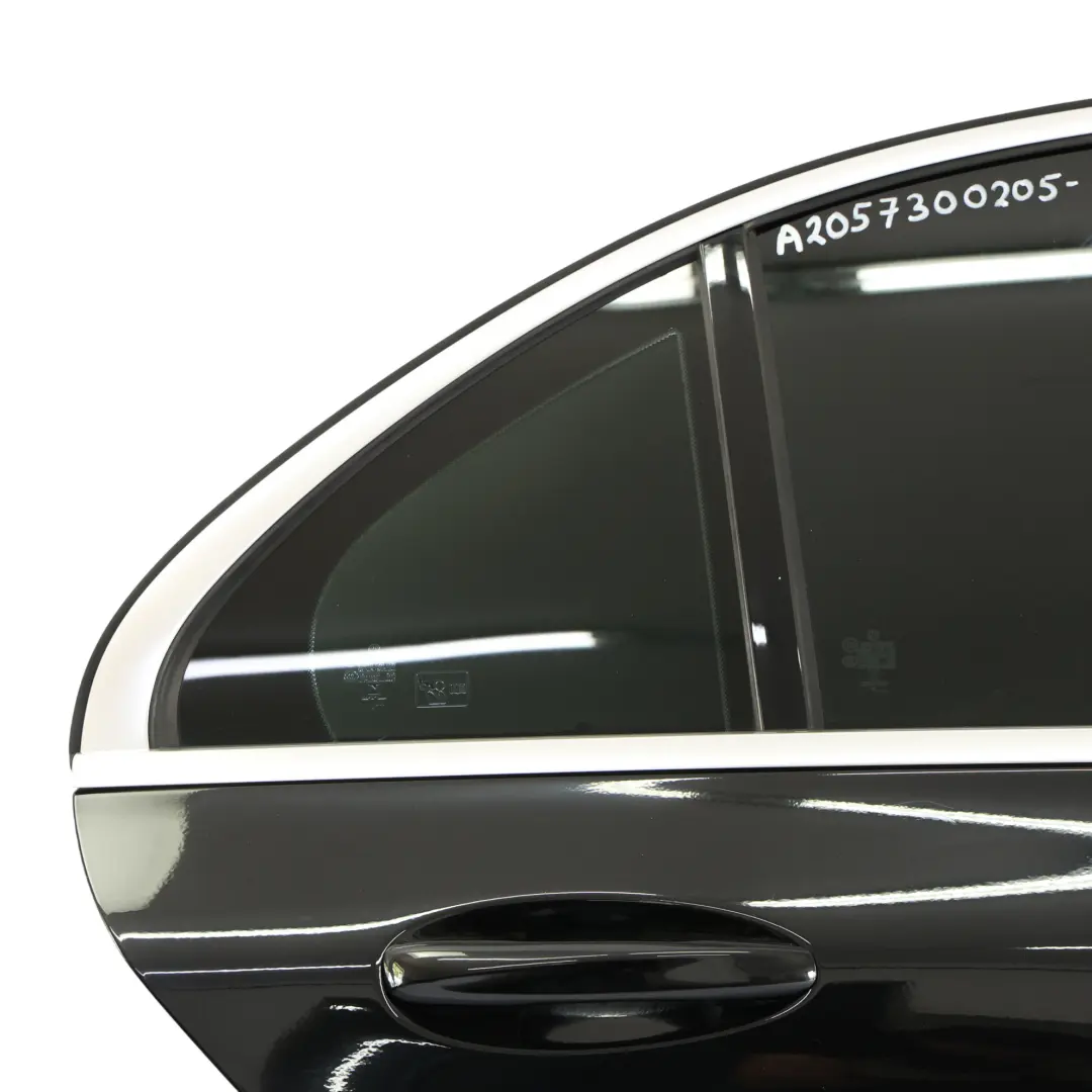 Mercedes W205 Door Rear Right O/S Obsidian Black Metallic - 197