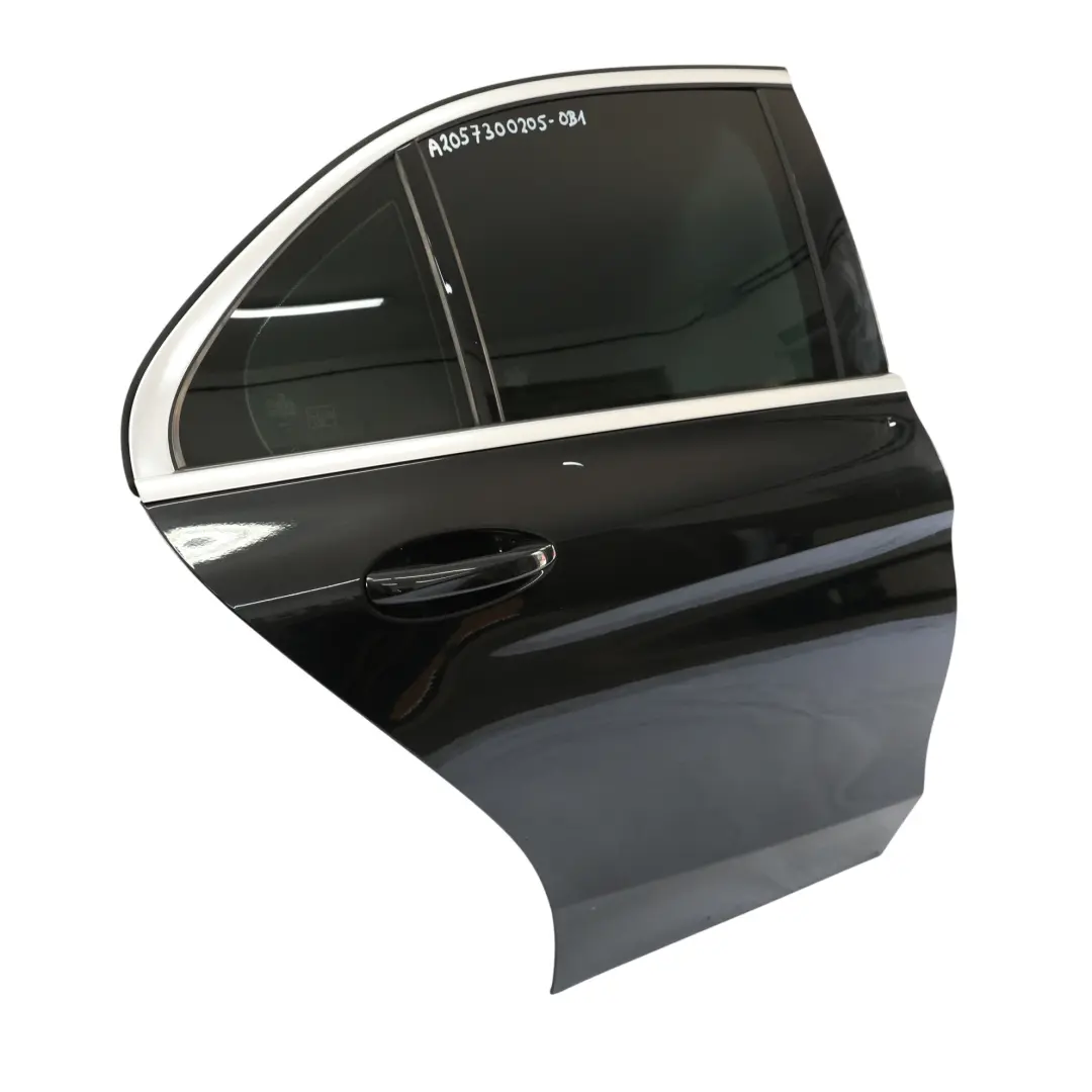Mercedes W205 Door Rear Right O/S Obsidian Black Metallic - 197