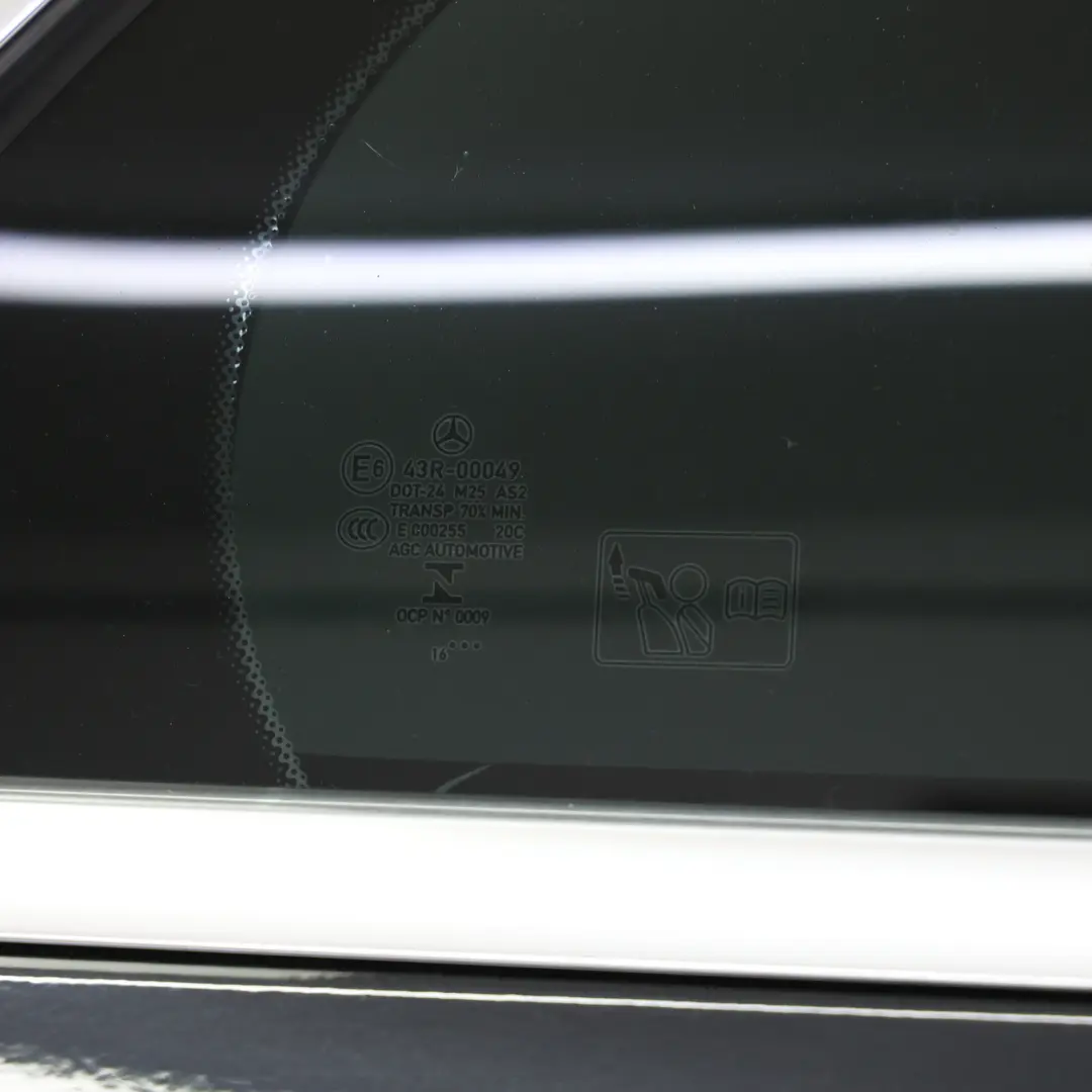 Mercedes W205 Door Rear Right O/S Obsidian Black Metallic - 197