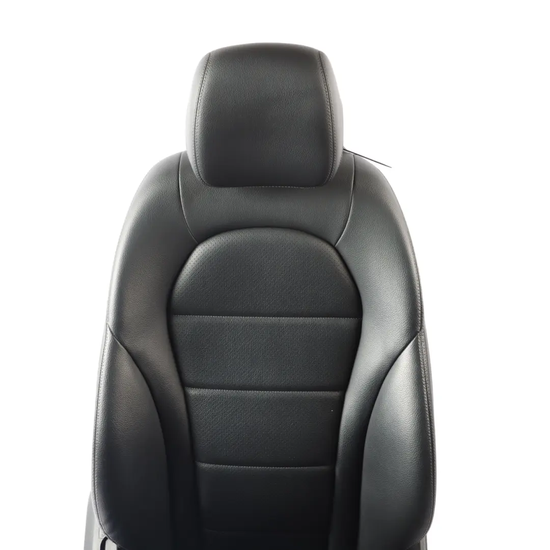 Mercedes GLC X253 Sedile anteriore destro in pelle nera riscaldato elettrico