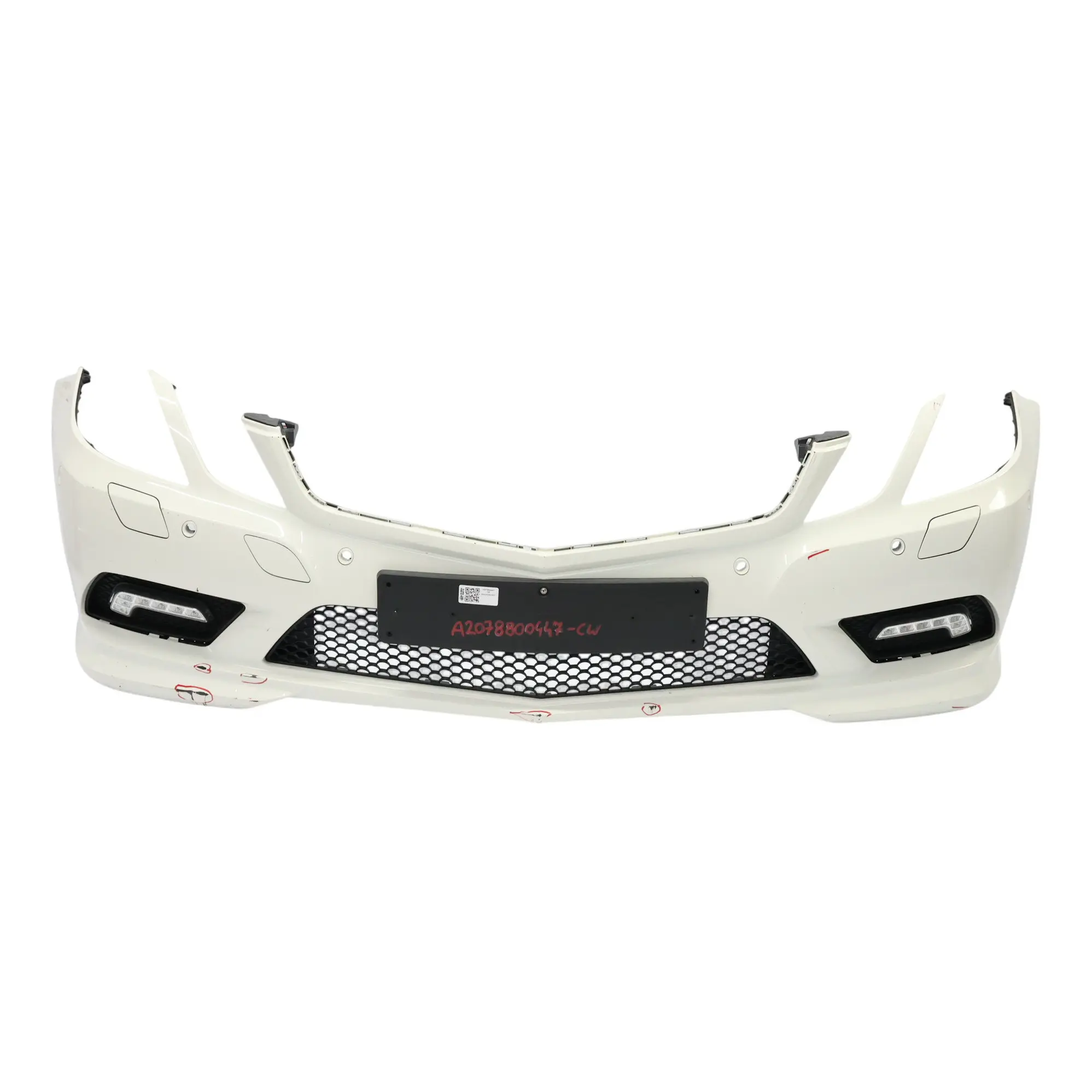 Mercedes W207 Bumper Front Trim Panel AMG Covering Calcite White - 650