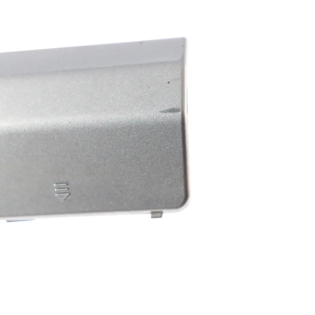 Mercedes W207 Rear Bumper Tow Eye Hook Cover Cap Palladium Silver Metallic - 792