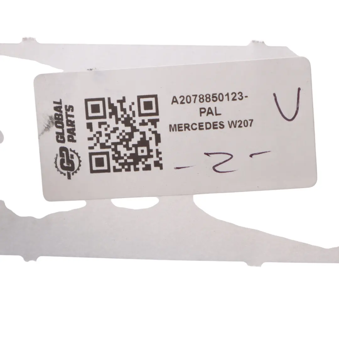 Mercedes W207 Front Bumper Tow Eye Hook Cover Palladium Silver Metallic - 792