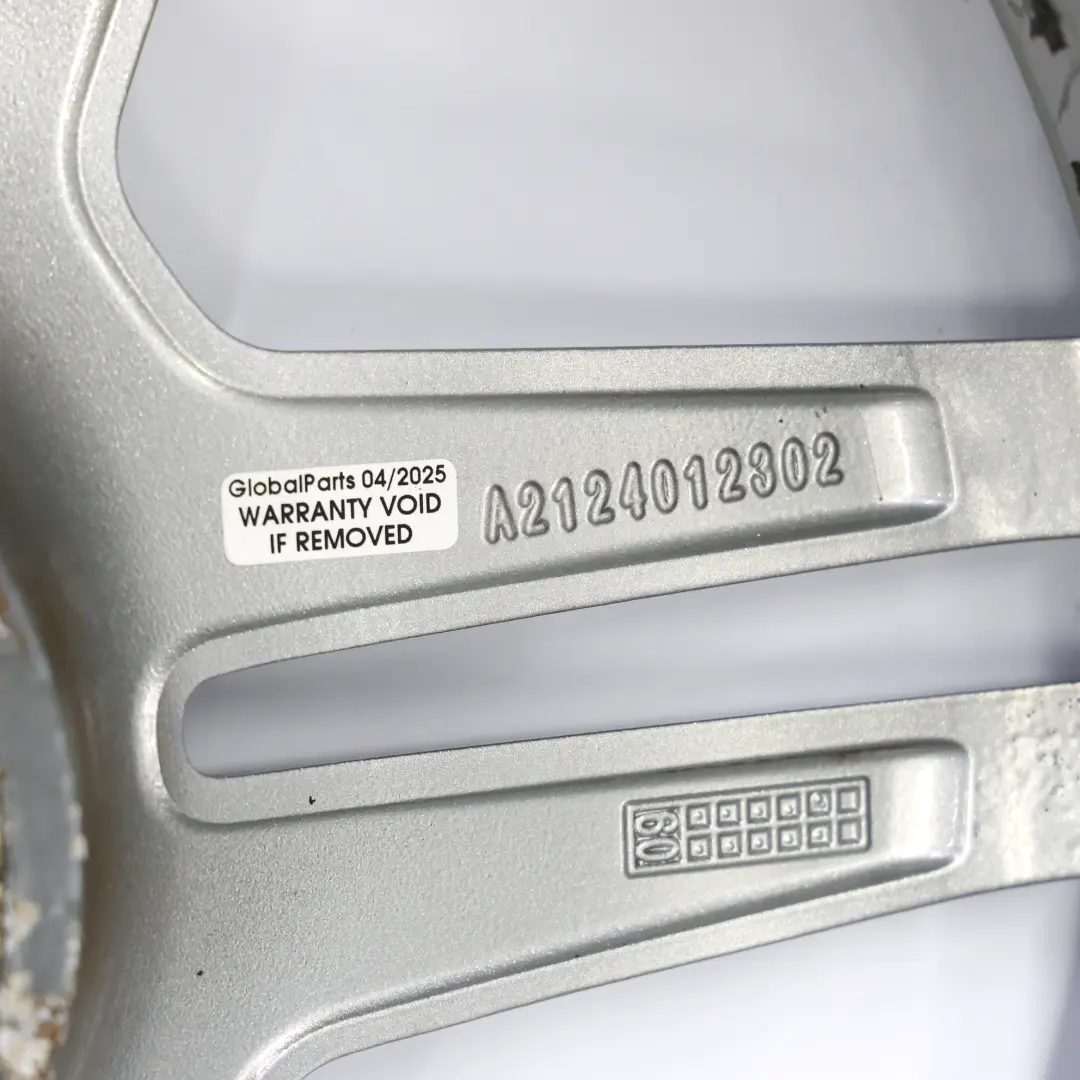 Mercedes W212 Rear Axle Silver Alloy Wheel Rim 18" ET:48 8,5J A2124012302